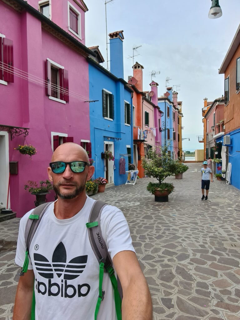 Burano bunte Häuser Gasse August 2020