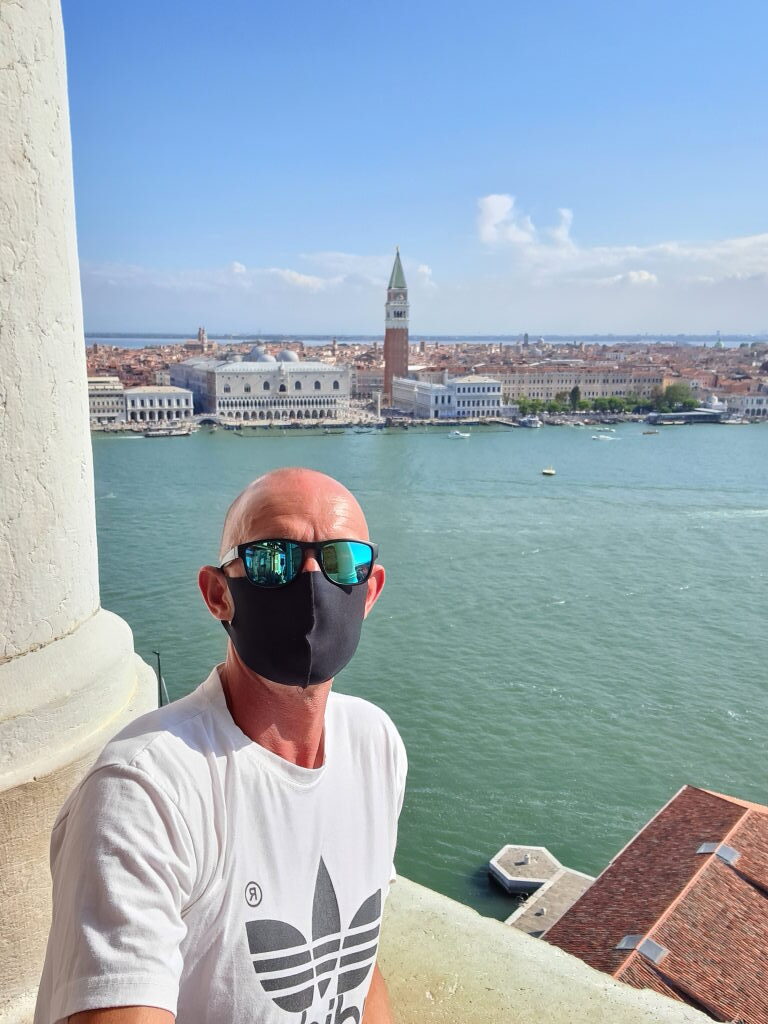 Venedig San Giorgio Maggiore Glockenturm Aussicht Campanile August 2020