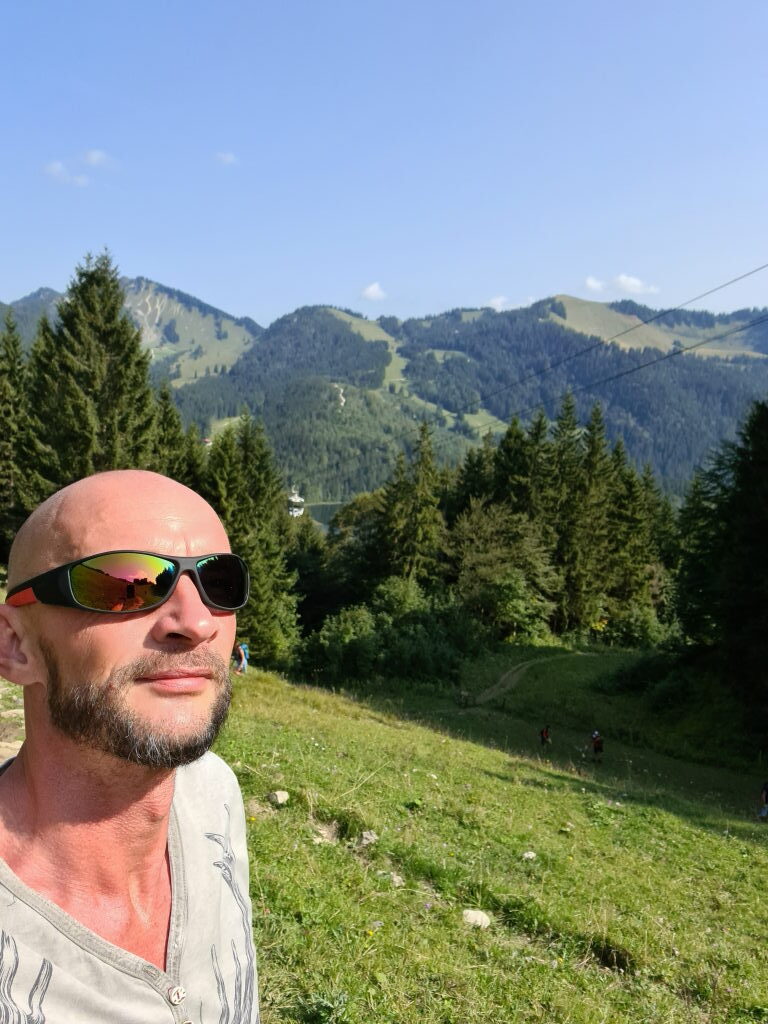 Selfie Panorama bei der Taubenstein-Wanderung im September 2020