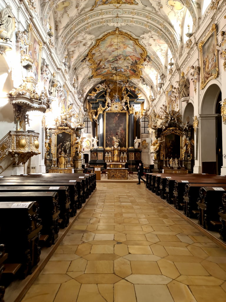 Regensburg Kloster Sankt Emmeram Innenraum März 2021