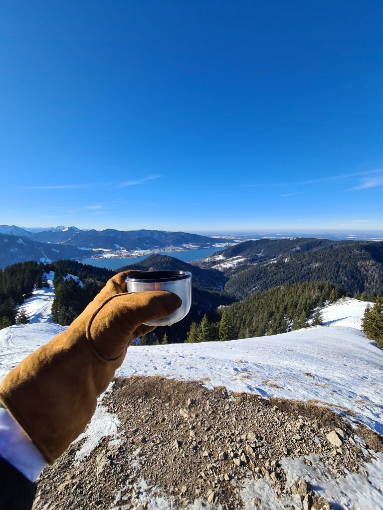 Baumgartenschneid im Winter: 1.114 m, Wind und kein gemütlicher Gipfeltee