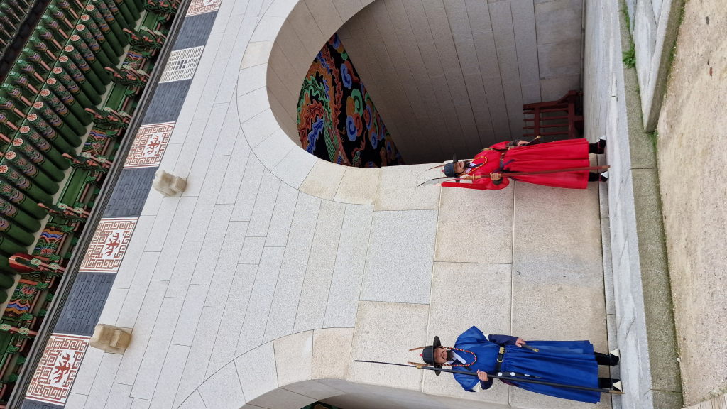 König Sejong Statue auf dem Gwanghwamun Platz