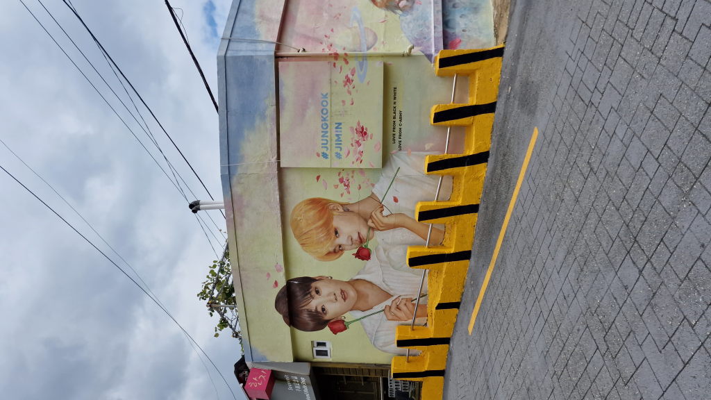 BTS Wandbild Jungkook und Jimin in Gamcheon