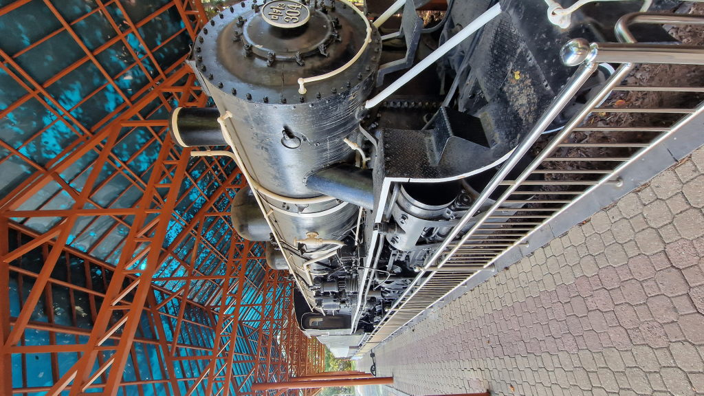 Alte Dampflokomotive Nummer 304 Jeju