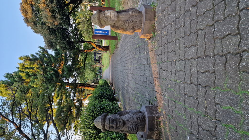 Sonnenuntergang Jeju Küste mit Flugzeug im Anflug