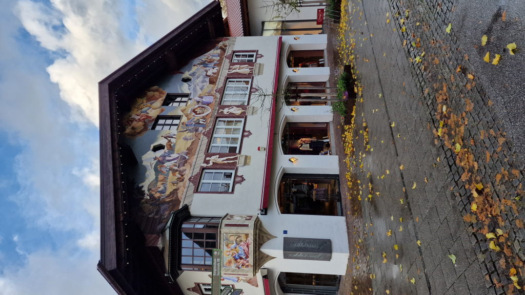 Garmisch-Partenkirchen Lüftlmalerei Fassade Herbst