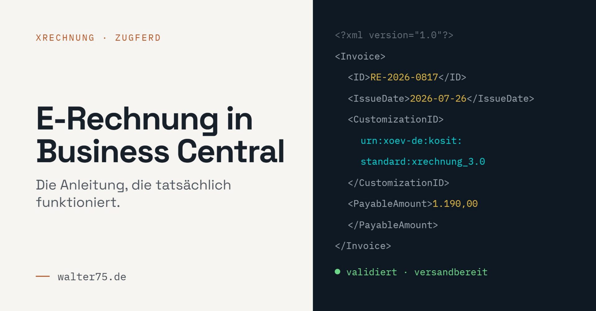 E-Rechnung in Business Central – die Anleitung, die tatsächlich funktioniert