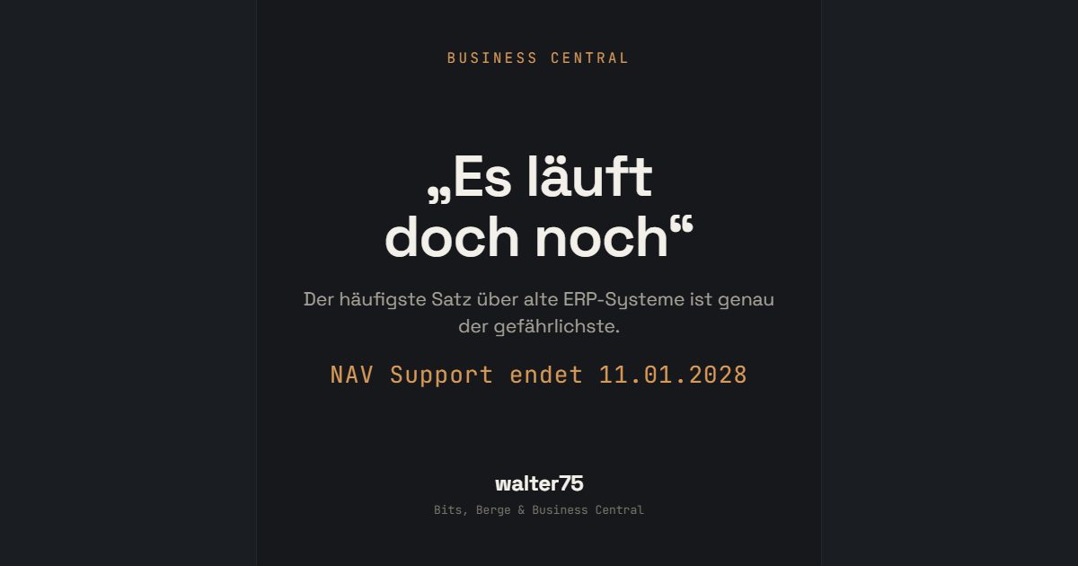 Es läuft doch noch