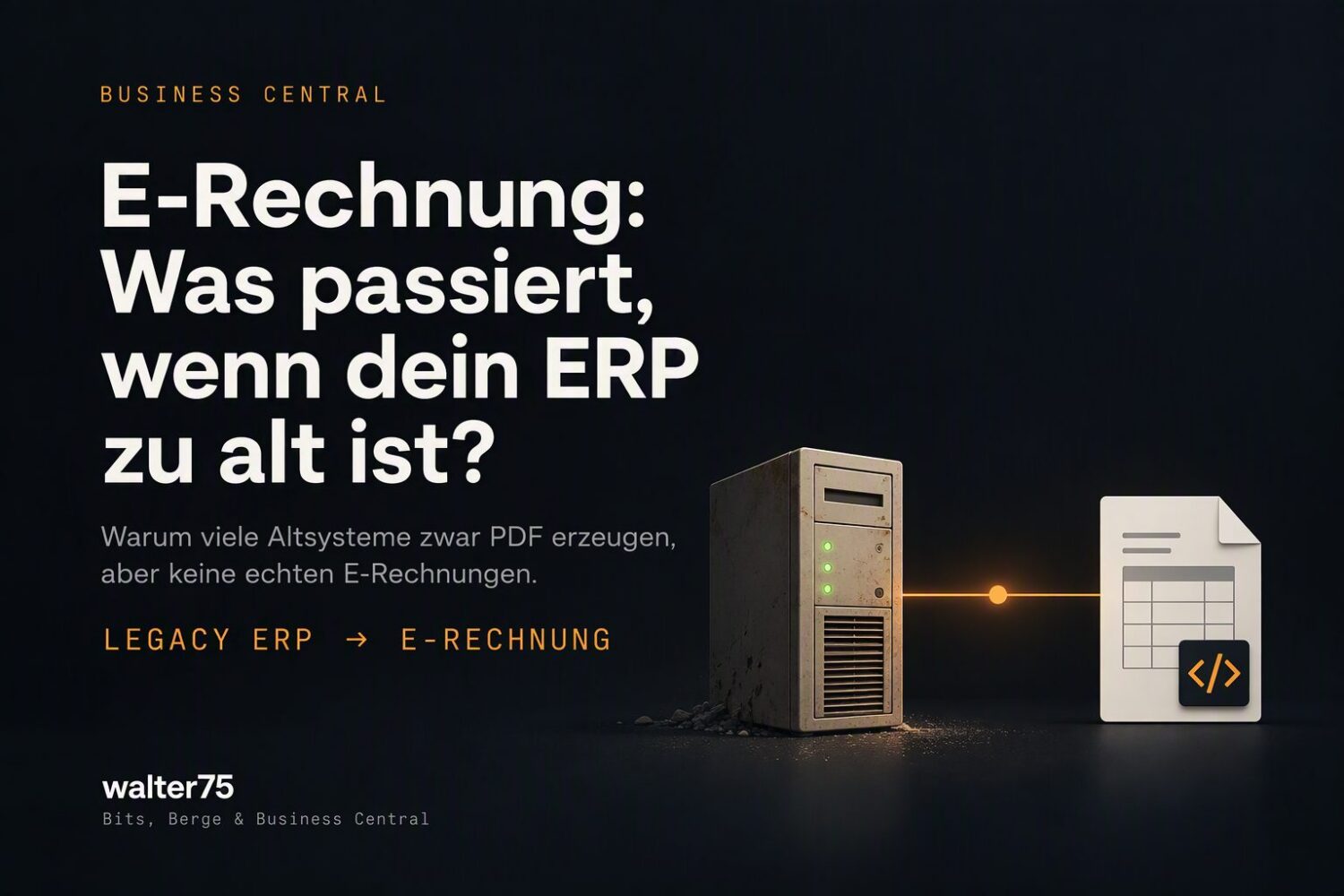 E-Rechnung aus NAV 2016 – ohne Add-on, ohne Budget